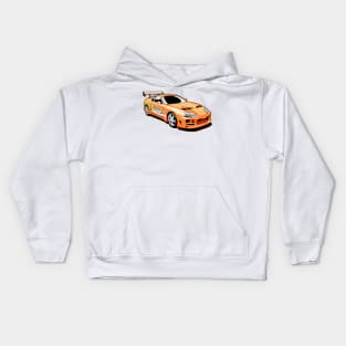 Brian's toyota supra from fast and furious Kids Hoodie
